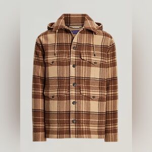 $2995 Men's Polo Ralph Lauren Purple Label Nichols Plaid 99% Wool Jacket Large